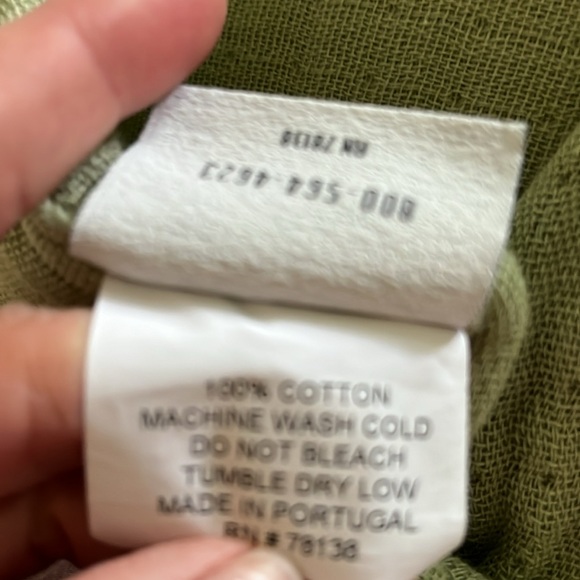 The Vermont Country Store Green Ruffle Hem Bedspread - Picture 4 of 6